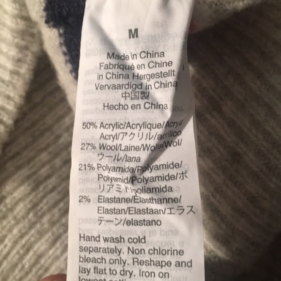 Madewell Margo Stripe Wool Blend V-Neck Sweater - Picture 7 of 8